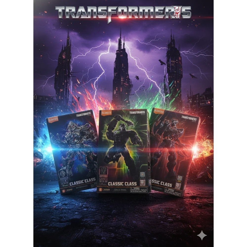 Blokees Transformers Megatron Optimus Primal Scourge Model Kits Lot of 3 -‎ NEW